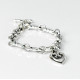 Bratara flexibila inimioara Argint