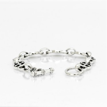 Bratara flexibila cruci malteze Argint