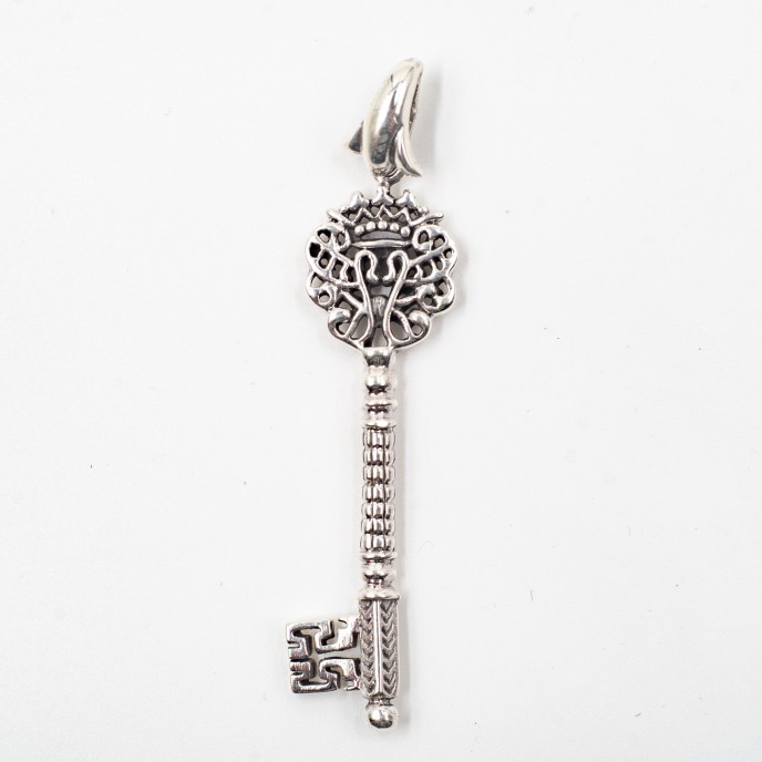 Pandantiv cheie gotica blazon regal Argint