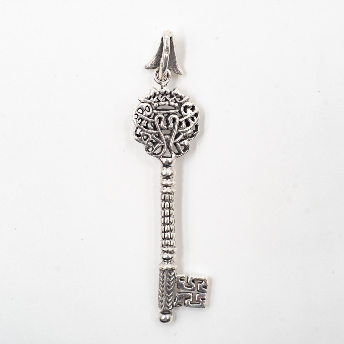 Pandantiv cheie gotica blazon regal Argint