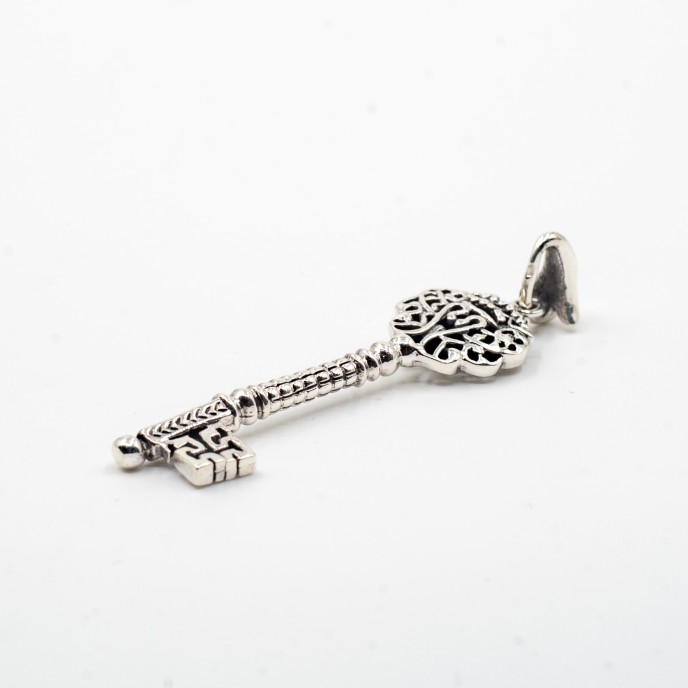 Pandantiv cheie gotica blazon regal Argint