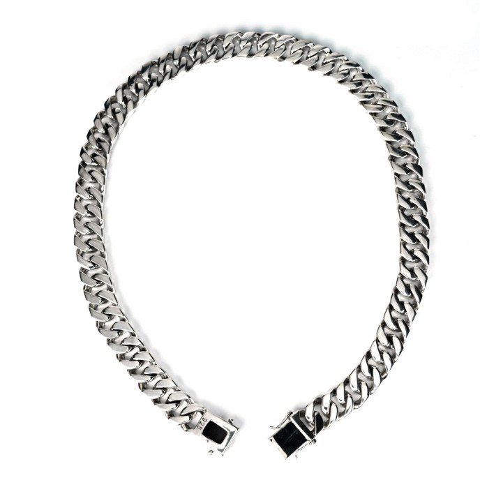 Colier impletit tip panzer 15 Argint