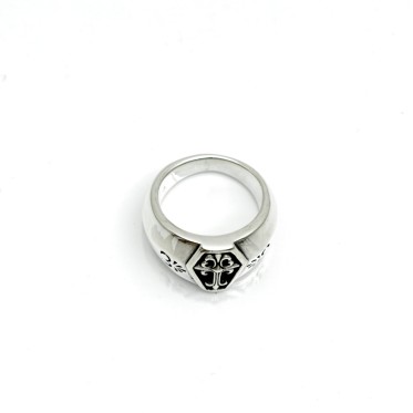 Inel simplu cruce gotica Argint