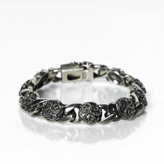 Bratara zale model floare cruce Argint