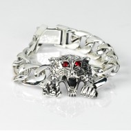 Bratara zale cuban tigru Argint