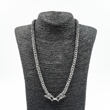 Colier flexibil dragoni Argint