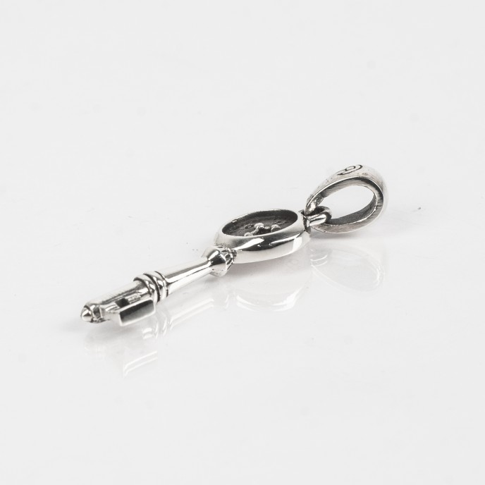 Pandantiv cheie cu ceas Argint