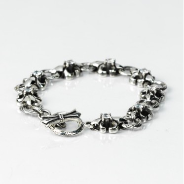 Bratara flexibila crini imperiali transparent Argint