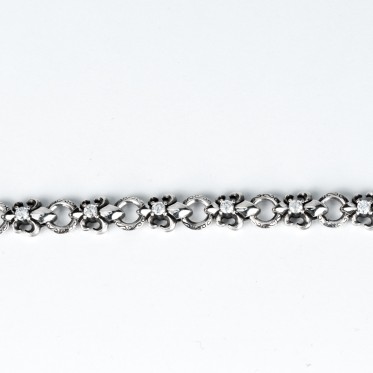 Bratara flexibila crini imperiali transparent Argint