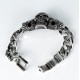 Bratara trei capete de mort Argint