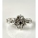 Inel gotic trandafir black Argint