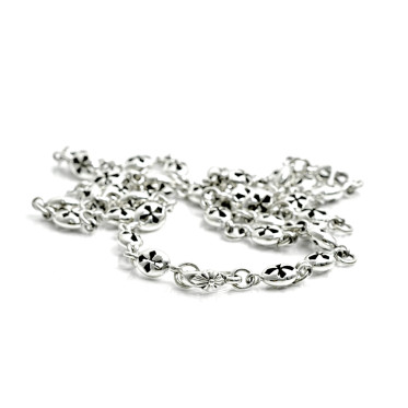 Colier cruciulite goale ovale Argint