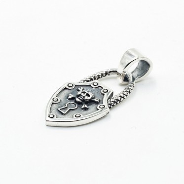 Pandantiv cap de mort lacatel Argint