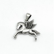 Pandantiv cal inaripat pegas Argint