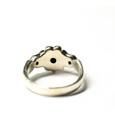 Inel gotic floare Argint