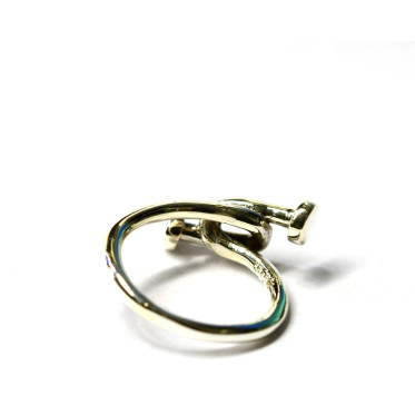 Inel doua cuie rasucite Argint