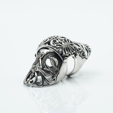 Inel doua falange decor Argint