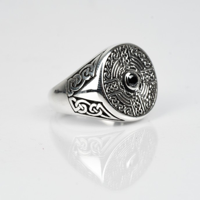 Inel nod celtic cruce Argint