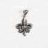 Pandantiv fleur de lys broderie m Argint