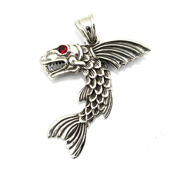 Pandantiv peste pirahna xl Argint