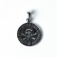 Pandantiv craniu masonic Argint