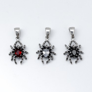 Pandantiv mic paianjen zirconiu Argint