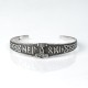 Bratara fixa ciocanul lui Thor Argint
