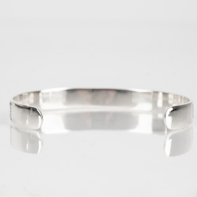 Bratara fixa doi serpi Argint