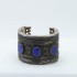 Bratara fixa Afghana lapis.lazuli romburi Argint