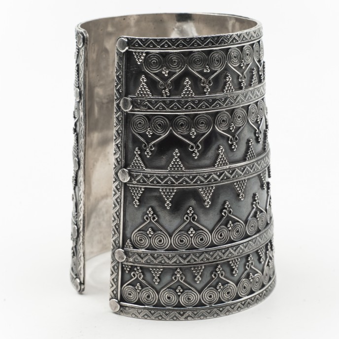 Bratara fixa lata 8.5cm Argint