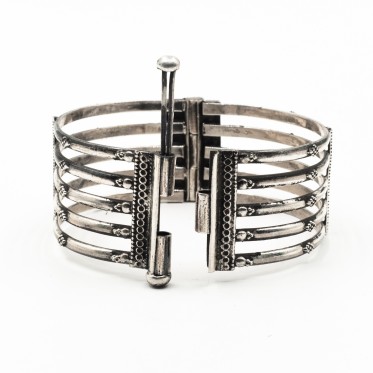 Bratara fixa 5 dungi Argint