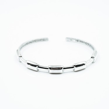 Bratara fixa dreptunghiuri Argint