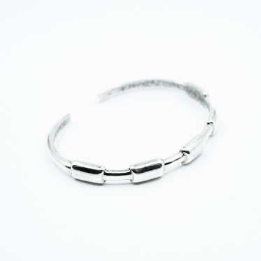 Bratara fixa dreptunghiuri Argint