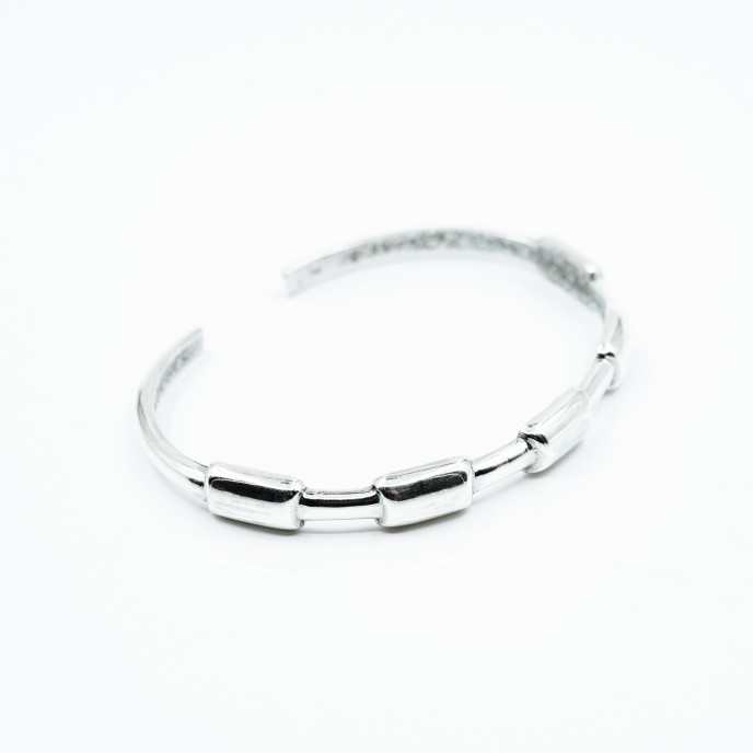 Bratara fixa dreptunghiuri Argint