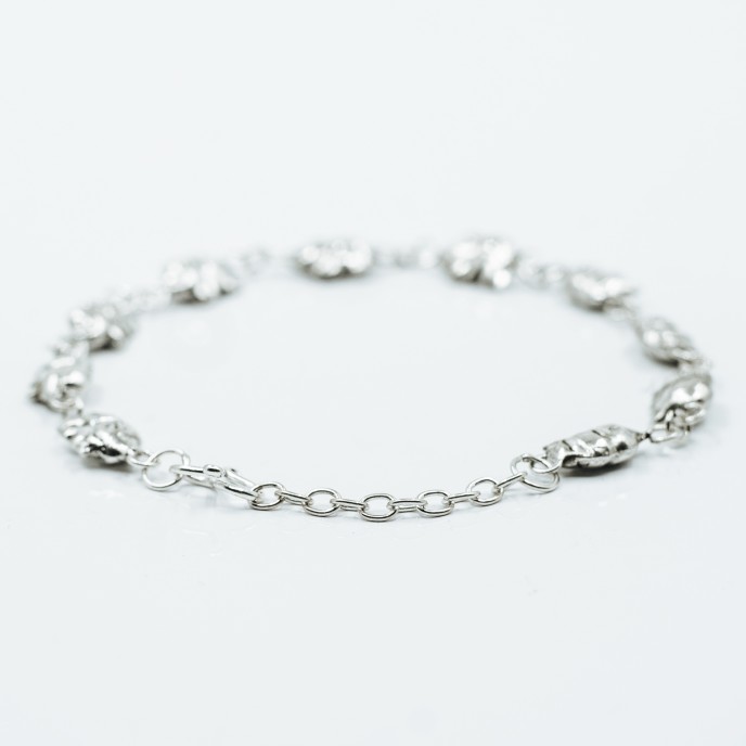 Bratara flexibila reglabila elefantei Argint