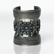 Bratara etnica sclav turcoaze Argint