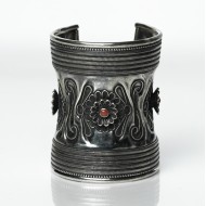 Bratara etnica sclav florala coral Argint