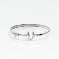Bratara fixa simpla banda U.4*50 Argint