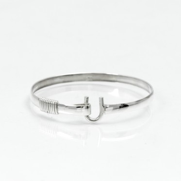 Bratara fixa simpla banda U.4*50 Argint