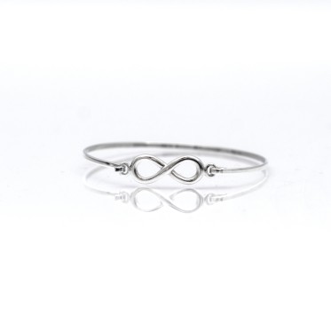 Bratara fixa simpla infinit m Argint