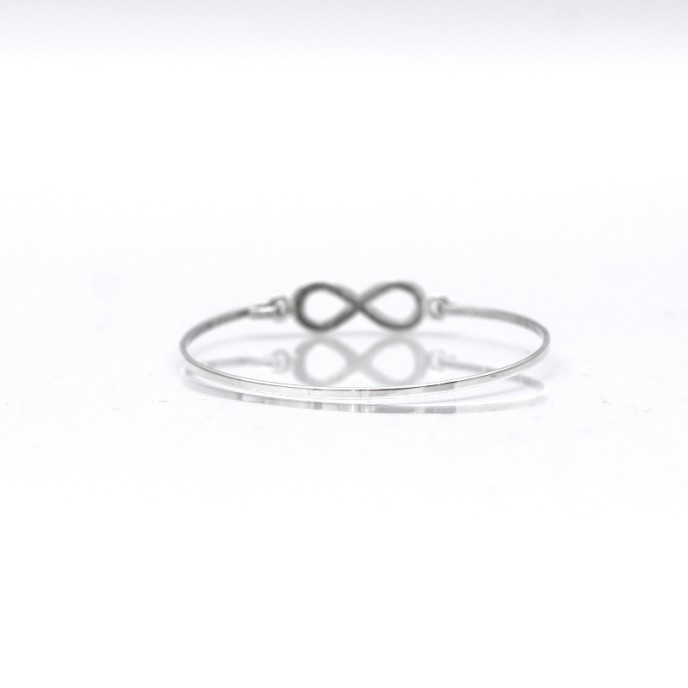 Bratara fixa simpla infinit m Argint