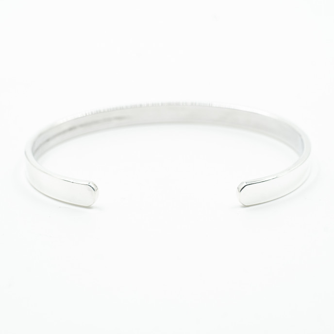 Bratara fixa plata simpla 6cm*2mm Argint