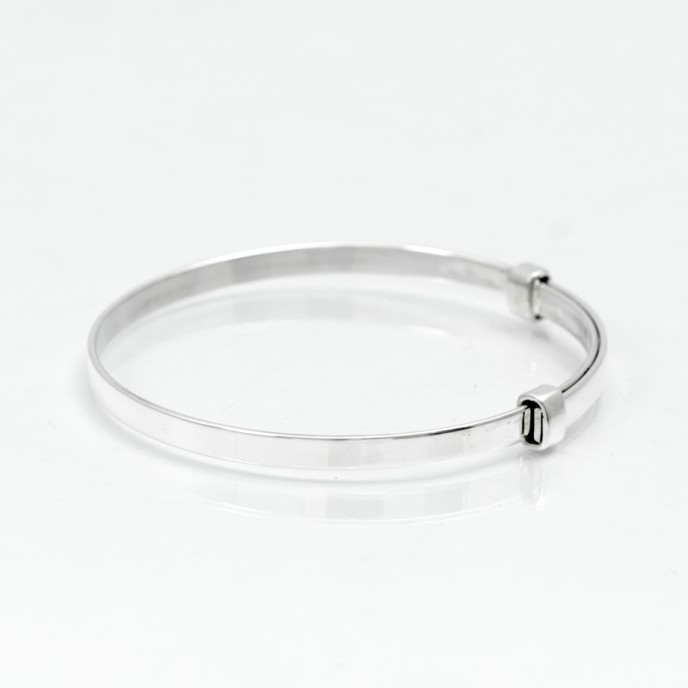 Bratara fixa simpla banda reglabila.5mm Argint