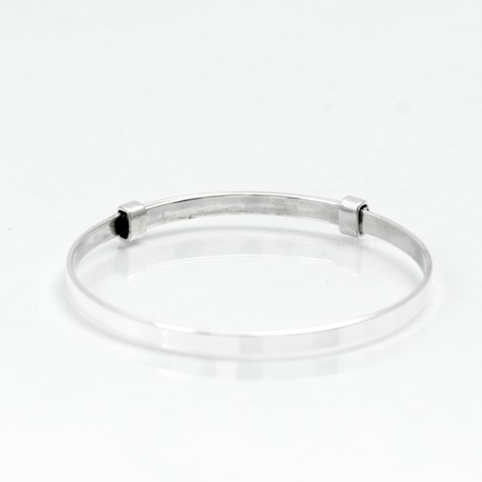 Bratara fixa simpla banda reglabila.5mm Argint