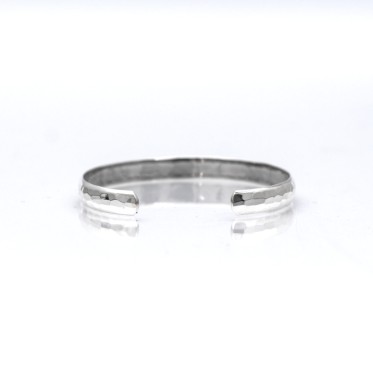 Bratara fixa lata hammered 7*60 Argint