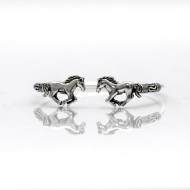 Bratara fixa doi caluti Argint