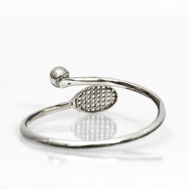 Bratara racheta si mingie tenis Argint