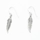 Cercei lungi tortita pene sm Argint