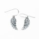 Cercei lungi aripi de inger Argint