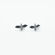 Cercei pe lob albina Argint